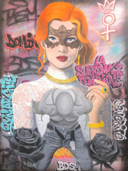 Named contemporary work « La suprématie féminine », Made by GWENAEL TACCONI