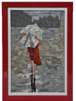 Named contemporary work « Venise sous la pluie », Made by POCéRAMS