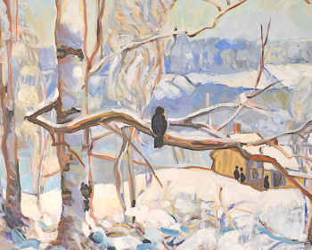 Named contemporary work « Arbres sous la neige », Made by PATRICK MARIE