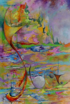 Named contemporary work « promenade », Made by JJOURDAN