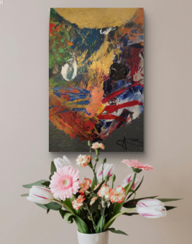 Named contemporary work « Chatcra », Made by TABLEAUXD'AURé