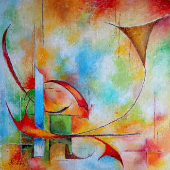 Named contemporary work « Nuances », Made by JJOURDAN