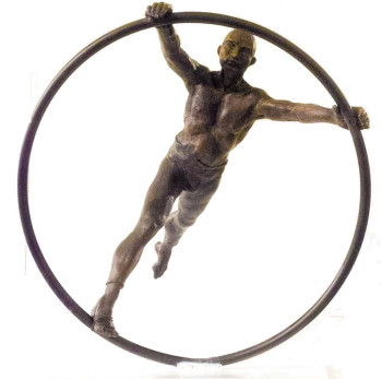 Named contemporary work « Roue Cyr », Made by HENRI HADIDA