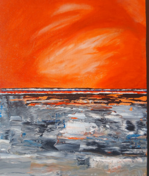 Named contemporary work « "Bleu, blanc, orage" », Made by LEMANOé