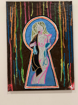 Named contemporary work « Pretty Woman », Made by LE X MONEY