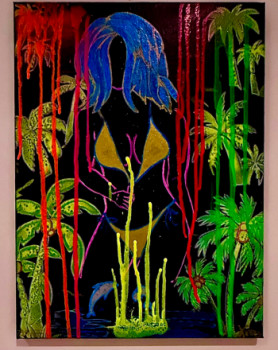 Named contemporary work « Hey Sexy Lady », Made by LE X MONEY