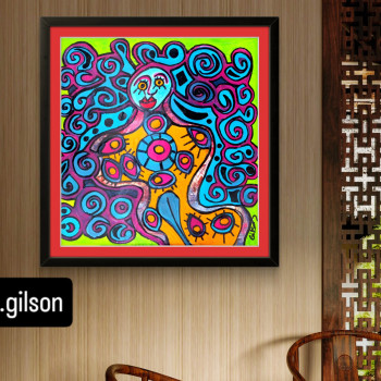 Named contemporary work « Femme nature », Made by GILSON