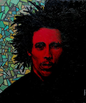 Named contemporary work « MES ÉTOILES NOIRES #2 », Made by D20100