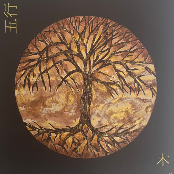 Named contemporary work « Bois », Made by CHRYSTELLE LAMOUREUX CHL