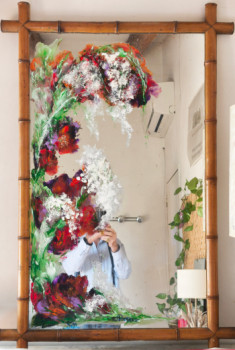 Named contemporary work « N° 725 Miroire Bambou », Made by JADE-B-ROUGERIE