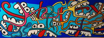 Named contemporary work « La bleue », Made by JERTOD