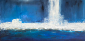 Named contemporary work « Ou le ciel rencontre l océan », Made by BARTH MROZ