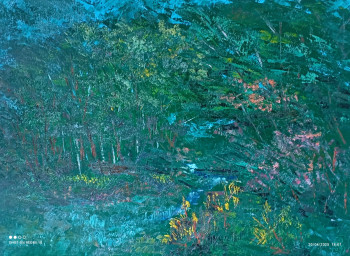Named contemporary work « Coule une rivière », Made by XIORCALED (ED)