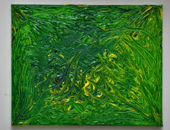 Named contemporary work « Soleil vert », Made by DANIEL