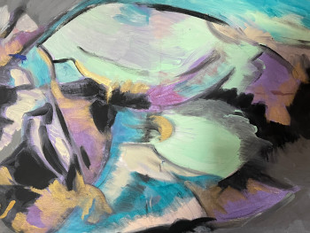Named contemporary work « fusion », Made by VIRGINIA TANSU