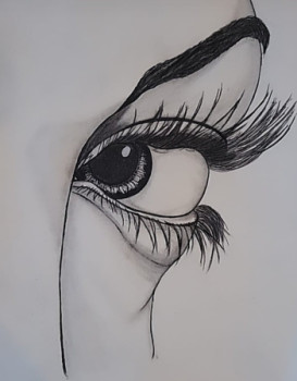 Named contemporary work « Le Regard », Made by GIANLUCA OTTAVIANI