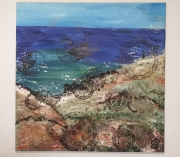 Named contemporary work « Moments à la plage », Made by VM LITTLE FABRIK