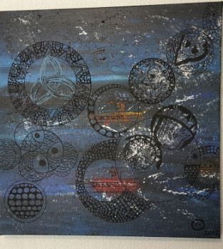 Named contemporary work « retour au port », Made by VM LITTLE FABRIK