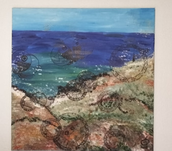 Named contemporary work « moments à la plage », Made by VM LITTLE FABRIK