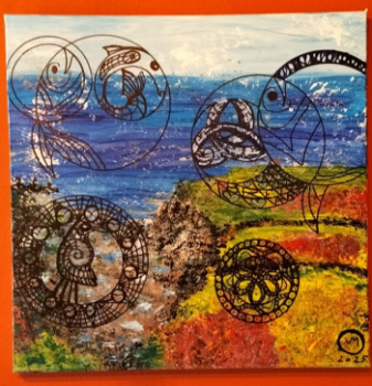 Named contemporary work « bruyère dans les dunes », Made by VM LITTLE FABRIK