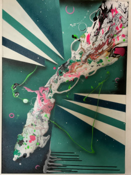 Named contemporary work « Fish in the Cityspace », Made by RUDI411