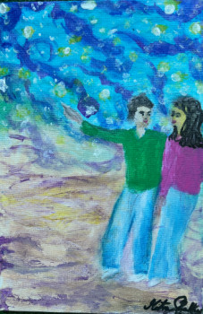 Named contemporary work « Regarde, souviens toi, c'est écrit. », Made by MITRA SHAHKAR