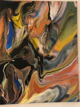 Named contemporary work « Dream acrylique », Made by CHRISTINE CLAIR CHRISTINE