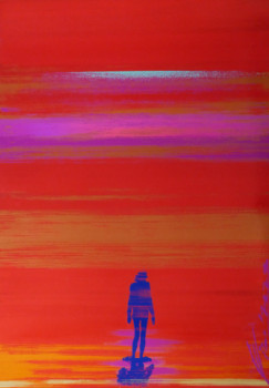 Named contemporary work « Abîme Rouge », Made by YIGO