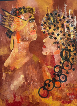 Named contemporary work « Duo féérique », Made by CHARM