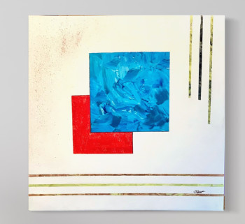 Named contemporary work « Dualité », Made by VALéRIE REBOISSON