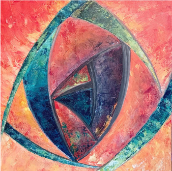 Named contemporary work « L’éveil du printemps », Made by VALéRIE REBOISSON