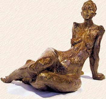 Named contemporary work « Figure allongée », Made by MARIE-THéRèSE TSALAPATANIS
