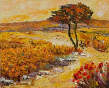 Named contemporary work « Paysage du Languedoc », Made by RAOUL RIBOT