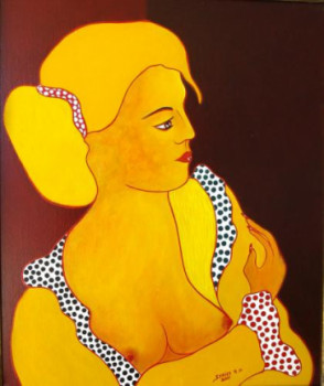Named contemporary work « FEMME DE PROFIL », Made by ROBERT DANIEL SYRIEX