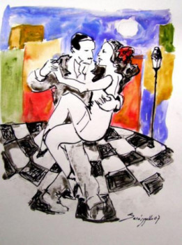 Named contemporary work « TANGO MAS », Made by SARANGELLO