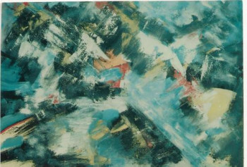 Named contemporary work « l'harmonie est transparence », Made by AKHARROUB