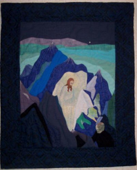 Named contemporary work « D'après Nicolaï Roerich - Le Christ », Made by LYPDART