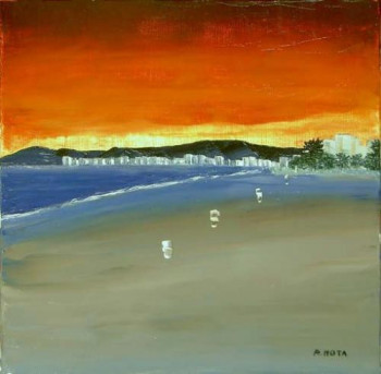 Named contemporary work « Rosas de la plage », Made by ROBERT MOTA