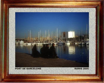 Named contemporary work « Catalogne sud; Port de Barcelone 2000 », Made by EMILE RAMIS
