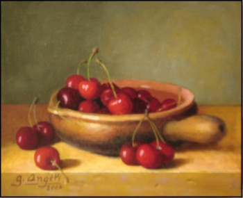 Named contemporary work « cerises », Made by GUERINO ANGELI