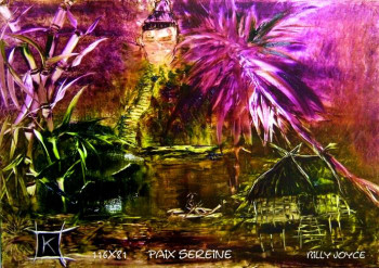 Named contemporary work « Paix Sereine », Made by BJK 