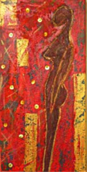 Named contemporary work « Attente », Made by ARIANE J