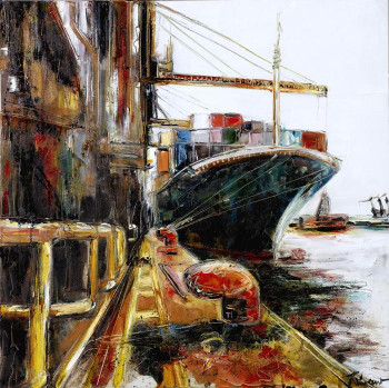 Named contemporary work « Cargo », Made by VRICHEUX