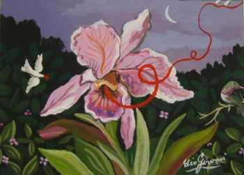 Named contemporary work « orchidea », Made by ELIO GERVASI