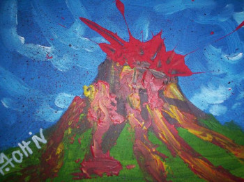 Named contemporary work « Le volcan », Made by ARTHUR MOTTIN