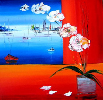 Named contemporary work « L'orchidée », Made by ANNE LEONARD