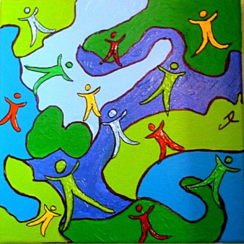 Named contemporary work « p'tits envols2 », Made by ARIANE J