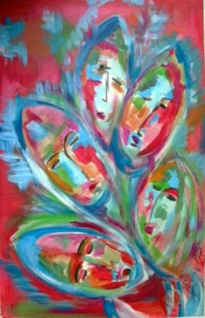 Named contemporary work « Ronde sentimentale », Made by NORA. B