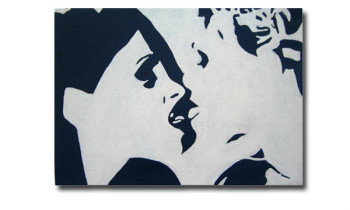 Named contemporary work « LE BAISER 3 », Made by JOTA