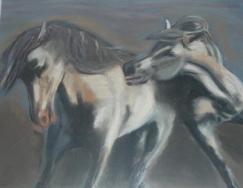 Named contemporary work « JEUX EQUINS », Made by ARIANE CARASSO